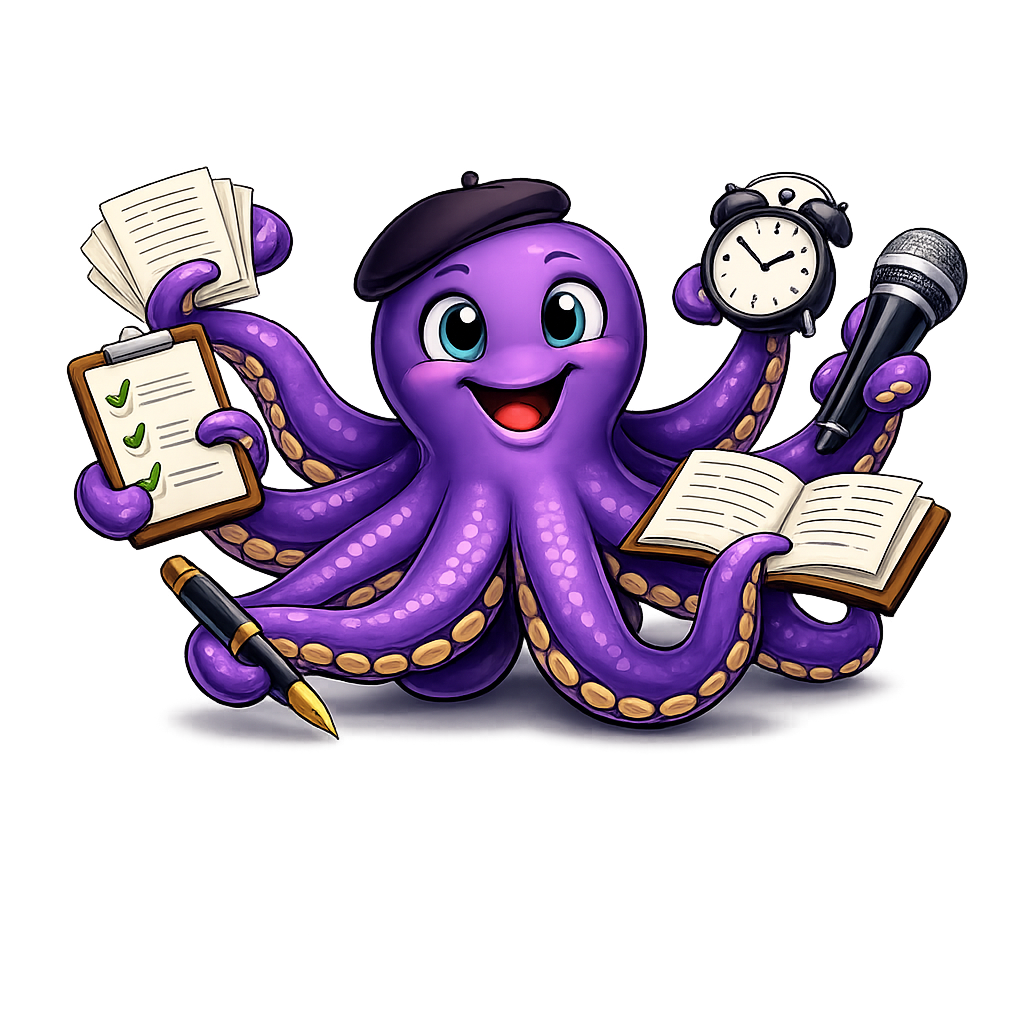 Inky the octopus mascot